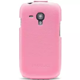 Чехол-книжка iHug Lychee для Samsung Galaxy S4 (GT-I9500 / GT-I9505) натуральная кожа (малиновый)