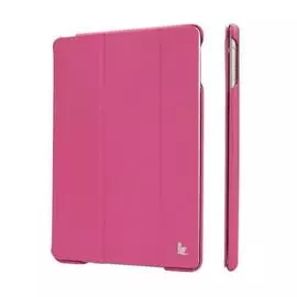 Чехол-книжка JisonCase Executive для Apple iPad Air натуральная кожа (розовый)