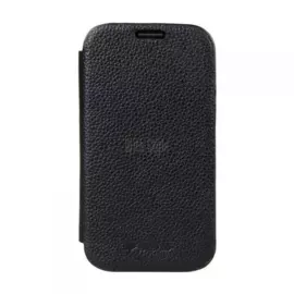 Чехол-книжка Melkco Lino LE Rus для Samsung Galaxy S4 (GT-I9500 / GT-I9505) натуральная кожа (Black)