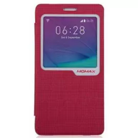 Чехол-книжка Momax S View Flip Cover для Samsung Galaxy Note 3 искусственная кожа (красный)