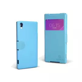 Чехол-книжка Nillkin Fresh Series для Sony Xperia Z2 натуральная кожа (бирюзовый)