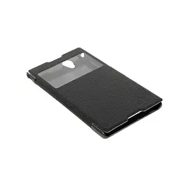 Чехол-книжка Nillkin Fresh Series для Sony Xperia T2 Ultra XM50h натуральная кожа (черный)