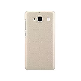 Чехол-книжка Nillkin Frosted Shield для Samsung Galaxy E7 (E700) пластик-полиуретан (золотой)