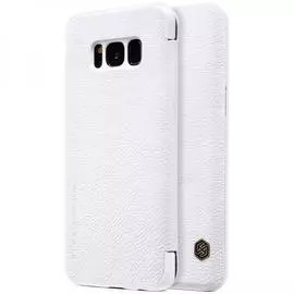 Чехол-книжка Nillkin QIN Leather Case для Samsung Galaxy S8 Plus натуральная кожа (белый)