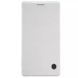 Чехол-книжка Nillkin QIN Leather Case для Huawei P8 натуральная кожа (белый)
