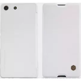 Чехол-книжка Nillkin QIN Leather Case для Sony Xperia M5 / M5 Dual натуральная кожа (белый)