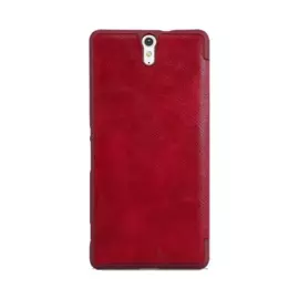 Чехол-книжка Nillkin QIN Leather Case для Sony Xperia C5 Ultra/Ultra Dual натуральная кожа (красный)