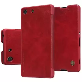 Чехол-книжка Nillkin QIN Leather Case для Sony Xperia M5/M5 Dual натуральная кожа (красный)