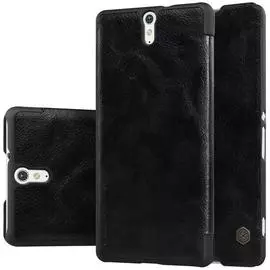 Чехол-книжка Nillkin QIN Leather Case для Sony Xperia C5 Ultra /Ultra Dual натуральная кожа (черный)