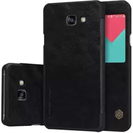 Чехол-книжка Nillkin QIN Leather Case для Samsung Galaxy A7 (2016) SM-A710 натуральная кожа (черный)