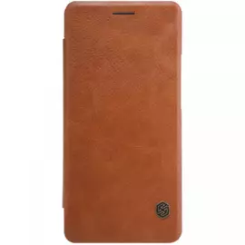 Чехол-книжка Nillkin QIN Leather Case для Huawei P9 Lite натуральная кожа (коричневый)