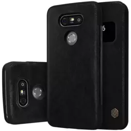 Чехол-книжка Nillkin QIN Leather Case для LG Nexus 5X натуральная кожа (чёрный)