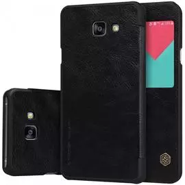 Чехол-книжка Nillkin QIN Leather Case для Samsung Galaxy A7 (2016) SM-A700 натуральная кожа (black)