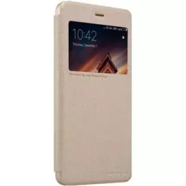 Чехол-книжка Nillkin Sparkle Series для HTC Desire Eye (M910X) пластик-полиуретан (Gold)