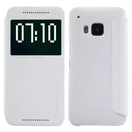 Чехол-книжка Nillkin Sparkle Series для HTC M9 пластик-полиуретан (белый)