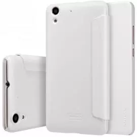 Чехол-книжка Nillkin Sparkle Series для Huawei Y6 II пластик-полиуретан (белый)