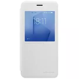 Чехол-книжка Nillkin Sparkle Series для Huawei Honor 8 пластик-полиуретан (белый)