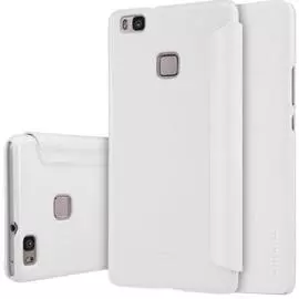 Чехол-книжка Nillkin Sparkle Series для Huawei P9 пластик-полиуретан (белый)