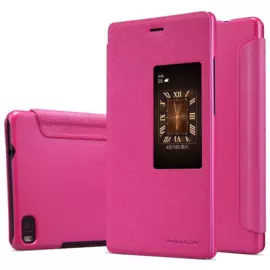 Чехол-книжка Nillkin Sparkle Series для Huawei P8 пластик-полиуретан (розовый)