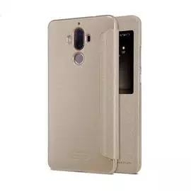 Чехол-книжка Nillkin Sparkle Series для Huawei Mate 9 /Mate 9 Dual sim пластик-полиуретан (золотой)