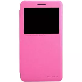 Чехол-книжка Nillkin Sparkle Series для Lenovo S856 пластик-полиуретан (Pink)