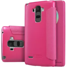 Чехол-книжка Nillkin Sparkle Series для LG G4 пластик-полиуретан (розовый)