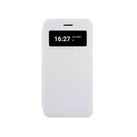 Чехол-книжка Nillkin Sparkle Series для LG K10 (K410/ K430N/ K430DS) пластик-полиуретан (белый)