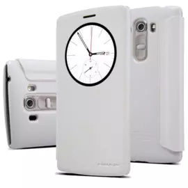 Чехол-книжка Nillkin Sparkle Series для LG G4 пластик-полиуретан (белый)