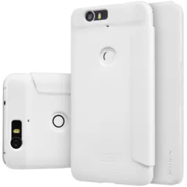 Чехол-книжка Nillkin Sparkle Series для Motorola Nexus 6 пластик-полиуретан (белый)