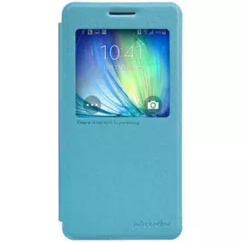 Чехол-книжка Nillkin Sparkle Series для Samsung Galaxy A5 (SM-A500) пластик-полиуретан (голубой)
