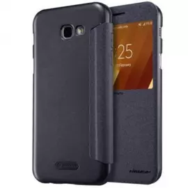 Чехол-книжка Nillkin Sparkle Series для Samsung Galaxy A3 (2017) SM-A320 пластик-полиуретан (черный)