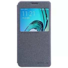 Чехол-книжка Nillkin Sparkle Series для Samsung Galaxy A3 (2016) SM-A310 пластик-полиуретан (черный)