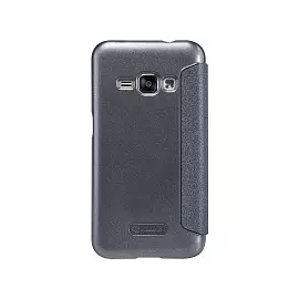 Чехол-книжка Nillkin Sparkle Series для Samsung Galaxy J1 (J100 / J110) пластик-полиуретан (черный)