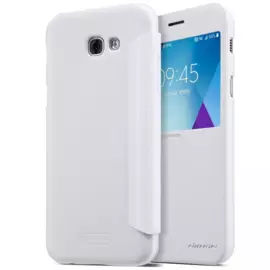 Чехол-книжка Nillkin Sparkle Series для Samsung Galaxy A5 (2017) SM-A520 пластик-полиуретан (белый)