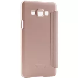 Чехол-книжка Nillkin Sparkle Series для Samsung Galaxy E5 SM-E500 пластик-полиуретан (золотой)
