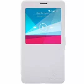 Чехол-книжка Nillkin Sparkle Series для Samsung Galaxy Note 3 Neo N7505 пластик-полиуретан (белый)