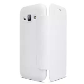 Чехол-книжка Nillkin Sparkle Series для Samsung Galaxy J1 (J100 / J110) пластик-полиуретан (белый)