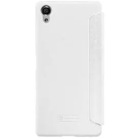 Чехол-книжка Nillkin Sparkle Series для Sony Xperia X / X Performance пластик-полиуретан (белый)