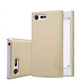 Чехол-книжка Nillkin Sparkle Series для Sony Xperia X Compact пластик-полиуретан (золотой)