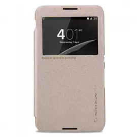 Чехол-книжка Nillkin Sparkle Series для Sony Xperia E4 / E4 Dual пластик-полиуретан (золотой)