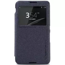 Чехол-книжка Nillkin Sparkle Series для Sony Xperia E1 пластик-полиуретан (черный)