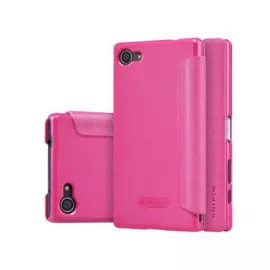 Чехол-книжка Nillkin Sparkle Series для Sony Xperia Z3 Compact пластик-полиуретан (розовый)