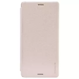 Чехол-книжка Nillkin Sparkle Series для Sony Xperia Z3 пластик-полиуретан (золотой)