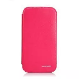 Чехол-книжка Nuoku для Samsung Galaxy S4 i9500 искусственная кожа (розовый)