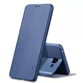 Чехол-книжка Pipilu FIBcolor X-Level для Samsung Galaxy A7 искусственная кожа/силикон (синий)