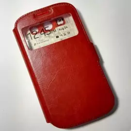 Чехол-книжка Pipilu FIBcolor X-Level для Samsung Galaxy S3 искусственная кожа/силикон (красный)