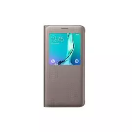 Чехол-книжка Samsung S-View Cover для Galaxy S6 Edge Plus пластик полиуретан (темно-синий)
