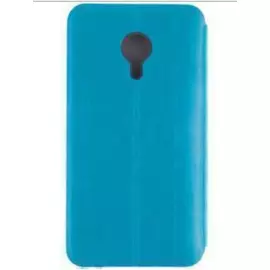 Чехол-книжка skinBOX Lux для Meizu MX5 искусственная кожа/силикон (голубой)