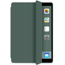 Чехол-книжка Smart Case для Apple iPad Air 3 (10.5) 2019 / iPad Pro (10.5) 2017 (искусственная кожа с подставкой) (темно-зеленый)