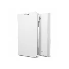 Чехол-книжка Spigen Slim Wallet S SGP10280 для Samsung Galaxy S4 пластик, кожа (белый металлик)